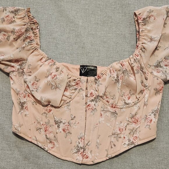 Floral Corset Style Blouse - Picture 3 of 8